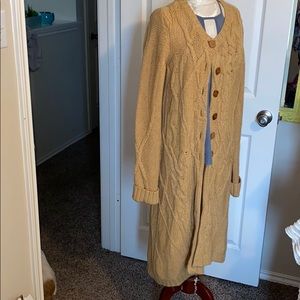 Anthropologie long cardigan sweater M